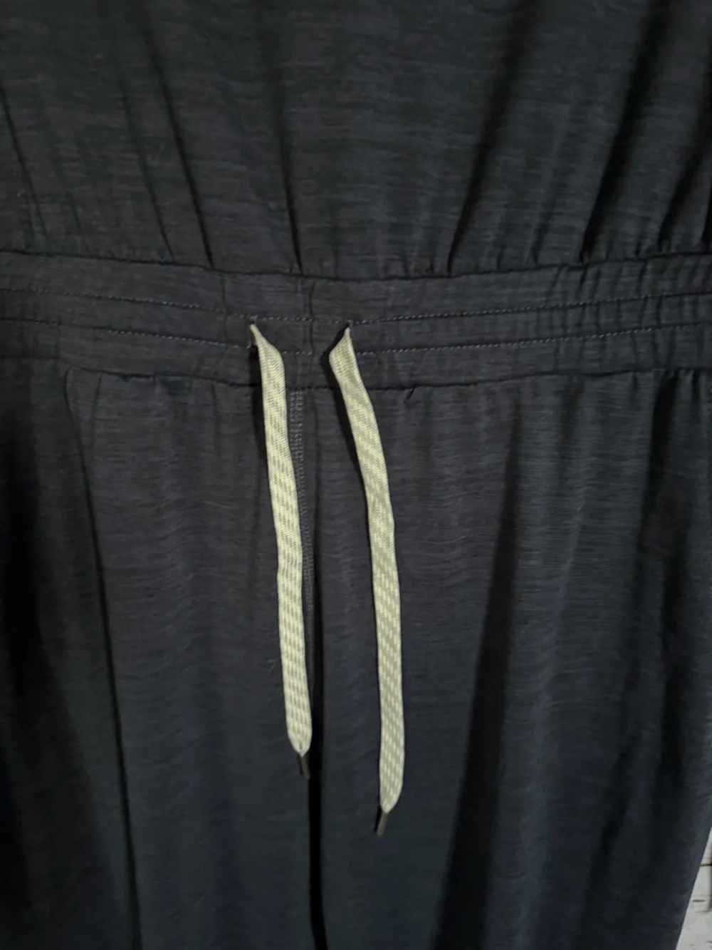 Vuori lux midnight heathered Long-Sleeve Jumpsuit with Drawstring - Picture 9 of 9